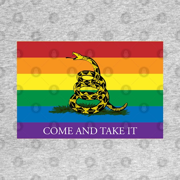 Rainbow Gadsden Come and Take It by Operation Blazing Sword